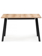 Стол кухонный раздвижной «Колон Лофт 120», 1200(1600)×750×750 мм, цвет чёрный матовый/дуб делано светлый  (артикул 10997799)  большой выбор товаров оптом и в розницу по низким ценам с доставкой