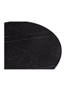 Стол кухонный «Тулип», 800×800×730 мм, цвет мрамор чёрный/чёрный  (артикул 10997802)  большой выбор товаров оптом и в розницу по низким ценам с доставкой