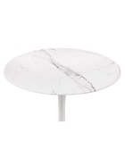 Стол кухонный «Тулип», 900×900×730 мм, цвет мрамор белый/белый  (артикул 10997803)  большой выбор товаров оптом и в розницу по низким ценам с доставкой