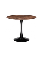 Стол кухонный «Тулип», 900×900×730 мм, цвет орех кантри/чёрный  (артикул 10997805)  большой выбор товаров оптом и в розницу по низким ценам с доставкой