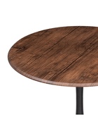 Стол кухонный «Тулип», 900×900×730 мм, цвет орех кантри/чёрный  (артикул 10997805)  большой выбор товаров оптом и в розницу по низким ценам с доставкой