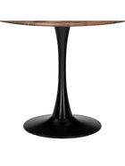 Стол кухонный «Тулип», 900×900×730 мм, цвет орех кантри/чёрный  (артикул 10997805)  большой выбор товаров оптом и в розницу по низким ценам с доставкой