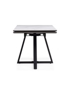 Стол кухонный керамический раздвижной «Памелла», 1400(2000)×800×750 мм, цвет белый мрамор / черный  (артикул 10997806)  большой выбор товаров оптом и в розницу по низким ценам с доставкой