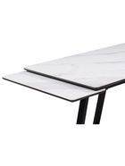 Стол кухонный керамический раздвижной «Памелла», 1400(2000)×800×750 мм, цвет белый мрамор / черный  (артикул 10997806)  большой выбор товаров оптом и в розницу по низким ценам с доставкой