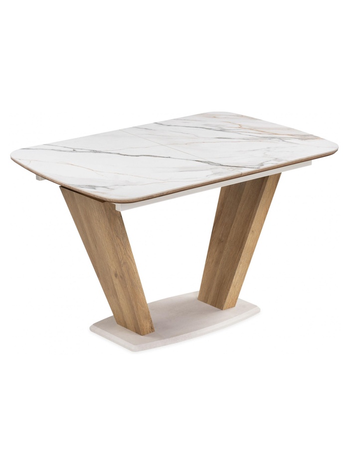 Стол кухонный керамический раздвижной «Петир», 1200(1600)×800×750 мм, цвет дуб монтана - Фото 1