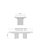 Стол кухонный керамический раздвижной «Саливан», 1800(2600)×900×770 мм, цвет дуб монтана  (артикул 10997808)  большой выбор товаров оптом и в розницу по низким ценам с доставкой