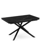 Стол кухонный керамический раздвижной «Мэриан», 1400(2000)×800×750 мм, цвет черный мрамор / черный  (артикул 10997809)  большой выбор товаров оптом и в розницу по низким ценам с доставкой