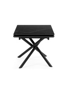 Стол кухонный керамический раздвижной «Мэриан», 1400(2000)×800×750 мм, цвет черный мрамор / черный - Фото 3