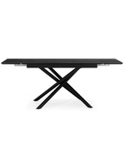 Стол кухонный керамический раздвижной «Мэриан», 1400(2000)×800×750 мм, цвет черный мрамор / черный  (артикул 10997809)  большой выбор товаров оптом и в розницу по низким ценам с доставкой