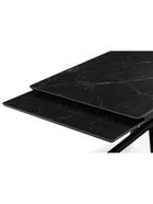 Стол кухонный керамический раздвижной «Мэриан», 1400(2000)×800×750 мм, цвет черный мрамор / черный  (артикул 10997809)  большой выбор товаров оптом и в розницу по низким ценам с доставкой