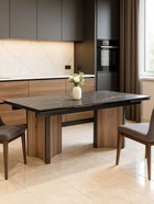 Стол кухонный керамический раздвижной «Саливан», 1800(2600)×900×770 мм, цвет дуб бомонд лофт  (артикул 10997811)  большой выбор товаров оптом и в розницу по низким ценам с доставкой