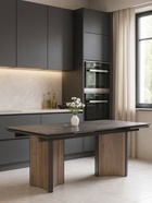 Стол кухонный керамический раздвижной «Саливан», 1800(2600)×900×770 мм, цвет дуб бомонд лофт  (артикул 10997811)  большой выбор товаров оптом и в розницу по низким ценам с доставкой