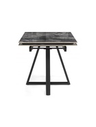 Стол кухонный керамический раздвижной «Силлем», 1200(1800)×800×770 мм, цвет риальто серый темный / черный  (артикул 10997812)  большой выбор товаров оптом и в розницу по низким ценам с доставкой