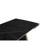 Стол кухонный керамический раздвижной «Симмонс», 1800(2600)×900×760 мм, цвет черный мрамор / черный  (артикул 10997813)  большой выбор товаров оптом и в розницу по низким ценам с доставкой