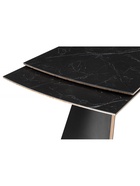 Стол кухонный керамический раздвижной «Симмонс», 1800(2600)×900×760 мм, цвет черный мрамор / черный  (артикул 10997813)  большой выбор товаров оптом и в розницу по низким ценам с доставкой