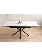 Стол кухонный керамический раздвижной «Старлайт», 1200(1800)×800×750 мм, цвет черный  (артикул 10997817)  большой выбор товаров оптом и в розницу по низким ценам с доставкой