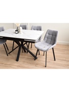 Стол кухонный керамический раздвижной «Старлайт», 1200(1800)×800×750 мм, цвет черный  (артикул 10997817)  большой выбор товаров оптом и в розницу по низким ценам с доставкой