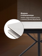 Стол кухонный керамический раздвижной «Старлайт», 1400(2000)×800×750 мм, цвет черный - Фото 6