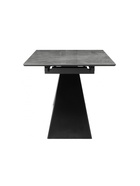 Стол кухонный керамический раздвижной «Стиг», 1800(2300)×900×770 мм, цвет серый мрамор / черный  (артикул 10997822)  большой выбор товаров оптом и в розницу по низким ценам с доставкой