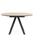 Стол кухонный керамический раздвижной «Трейси», 900(1200)×900×750 мм, цвет бежевый / черный - Фото 4