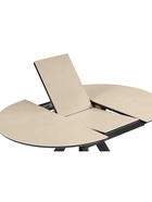 Стол кухонный керамический раздвижной «Трейси», 900(1200)×900×750 мм, цвет бежевый / черный - Фото 5