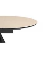 Стол кухонный керамический раздвижной «Трейси», 900(1200)×900×750 мм, цвет бежевый / черный  (артикул 10997823)  большой выбор товаров оптом и в розницу по низким ценам с доставкой