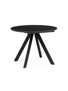 Стол кухонный керамический раздвижной «Трейси», 900(1200)×900×750 мм, цвет черный мрамор / черный  (артикул 10997824)  большой выбор товаров оптом и в розницу по низким ценам с доставкой