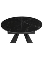 Стол кухонный керамический раздвижной «Трейси», 900(1200)×900×750 мм, цвет черный мрамор / черный - Фото 7