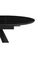 Стол кухонный керамический раздвижной «Трейси», 900(1200)×900×750 мм, цвет черный мрамор / черный - Фото 8