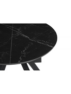 Стол кухонный керамический раздвижной «Трейси», 900(1200)×900×750 мм, цвет черный мрамор / черный  (артикул 10997824)  большой выбор товаров оптом и в розницу по низким ценам с доставкой
