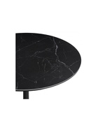 Стол кухонный керамический «Тулип», 900×900×740 мм, цвет черный мрамор / черный  (артикул 10997829)  большой выбор товаров оптом и в розницу по низким ценам с доставкой