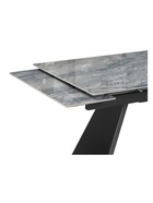 Стол кухонный керамический раздвижной «Хорсборо», 1400(2000)×800×790 мм, цвет оробико / черный  (артикул 10997831)  большой выбор товаров оптом и в розницу по низким ценам с доставкой