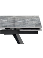 Стол кухонный керамический раздвижной «Хорсборо», 1400(2000)×800×790 мм, цвет оробико / черный  (артикул 10997831)  большой выбор товаров оптом и в розницу по низким ценам с доставкой