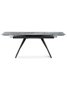 Стол кухонный керамический раздвижной «Хорсборо», 1400(2000)×800×790 мм, цвет оробико / черный  (артикул 10997831)  большой выбор товаров оптом и в розницу по низким ценам с доставкой