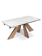 Стол кухонный керамический раздвижной «Шаннон», 1800(2400)×900×790 мм, цвет дуб монтана  (артикул 10997832)  большой выбор товаров оптом и в розницу по низким ценам с доставкой