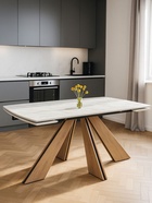 Стол кухонный керамический раздвижной «Шаннон», 1800(2400)×900×790 мм, цвет дуб монтана - Фото 8