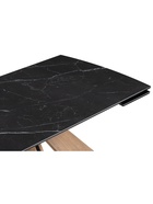 Стол кухонный керамический раздвижной «Шаннон», 1800(2400)×900×790 мм, цвет черный мрамор / дуб монтана - Фото 12