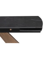 Стол кухонный керамический раздвижной «Шаннон», 1800(2400)×900×790 мм, цвет черный мрамор / дуб монтана  (артикул 10997833)  большой выбор товаров оптом и в розницу по низким ценам с доставкой