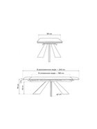 Стол кухонный керамический раздвижной «Шаннон», 1800(2400)×900×790 мм, цвет черный мрамор / дуб монтана  (артикул 10997833)  большой выбор товаров оптом и в розницу по низким ценам с доставкой