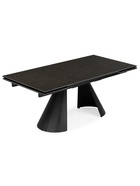 Стол кухонный керамический раздвижной «Шелтон», 1800(2600)×900×760 мм, цвет темно-серый / черный  (артикул 10997835)  большой выбор товаров оптом и в розницу по низким ценам с доставкой