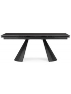 Стол кухонный керамический раздвижной «Шелтон», 1800(2600)×900×760 мм, цвет темно-серый / черный  (артикул 10997835)  большой выбор товаров оптом и в розницу по низким ценам с доставкой