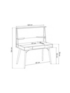 Стол компьютерный Ivor white - фото 121986463