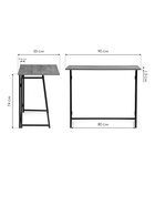 Стол компьютерный Бринг 90х55х74 файерстоун - фото 121986477