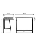 Стол компьютерный «Бринг», 900×550×740 мм, цвет дуб рошелье - фото 121986494