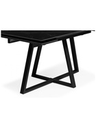 Стол кухонный керамический раздвижной «Памелла», 1400(2000)×800×750 мм, цвет черный мрамор / черный - Фото 12