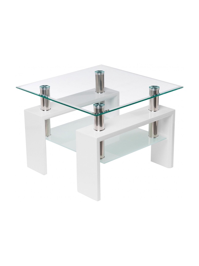 Столик журнальный «ST-052», 600×600×450 мм, цвет белый