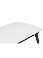 Стол кухонный керамический раздвижной Aveiro, 1200(1800)×800×755 мм, цвет белый мрамор / черный  (артикул 10997849)  большой выбор товаров оптом и в розницу по низким ценам с доставкой