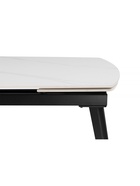 Стол кухонный керамический раздвижной Aveiro, 1200(1800)×800×755 мм, цвет белый мрамор / черный  (артикул 10997849)  большой выбор товаров оптом и в розницу по низким ценам с доставкой