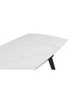 Стол кухонный керамический раздвижной Aveiro, 1200(1800)×800×755 мм, цвет белый мрамор / черный  (артикул 10997849)  большой выбор товаров оптом и в розницу по низким ценам с доставкой