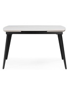 Стол кухонный керамический раздвижной Aveiro, 1200(1800)×800×755 мм, цвет белый мрамор / черный  (артикул 10997849)  большой выбор товаров оптом и в розницу по низким ценам с доставкой